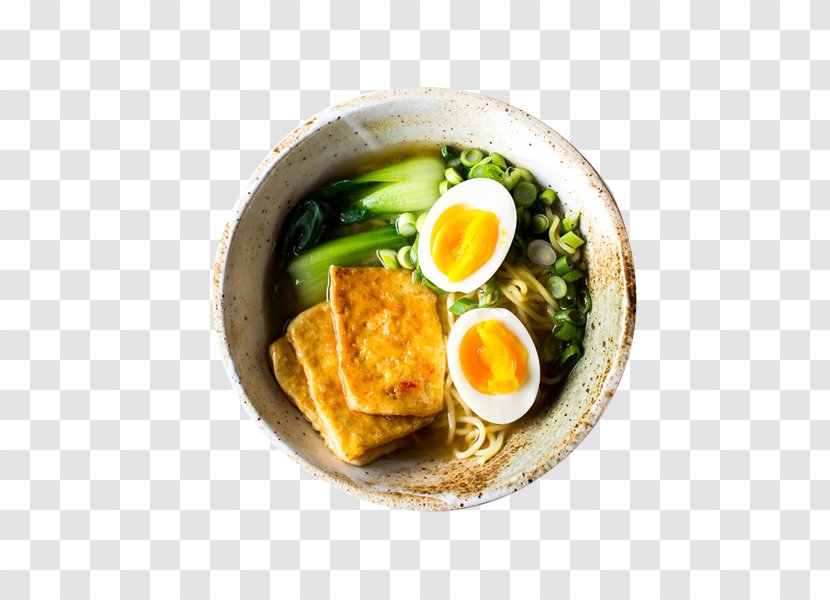 Japanese Cuisine Ramen Vegetarian Tofu Miso Soup - Dish - Fried Vegetable Face Transparent PNG