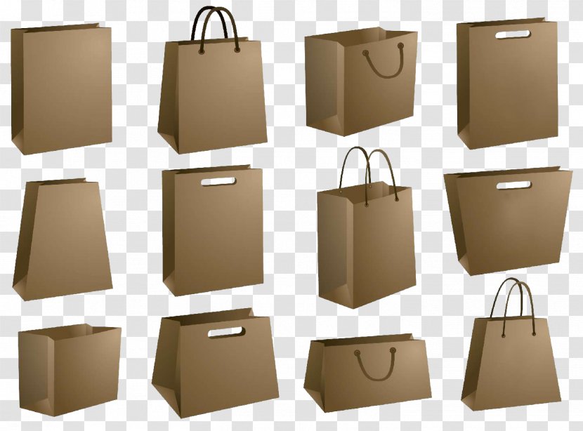 Paper Bag Kraft Shopping Bags & Trolleys - Brand - Design Transparent PNG