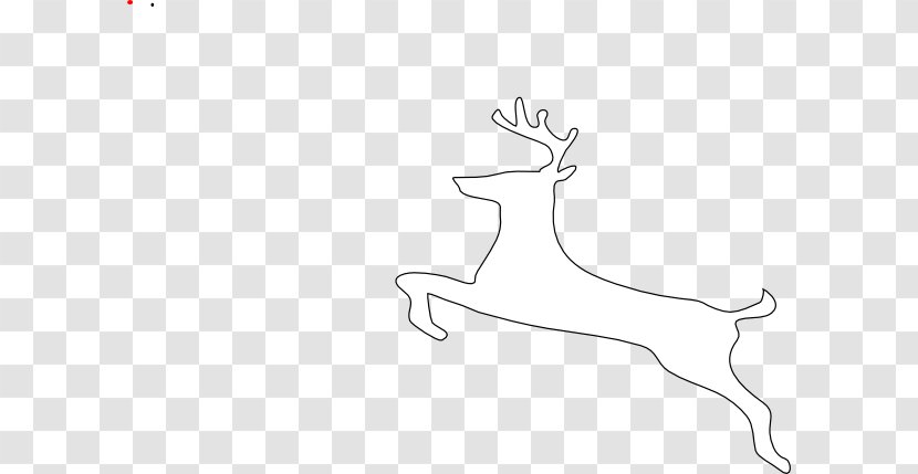 Rudolph Reindeer Santa Claus Clip Art - Watercolor - Outline Cliparts Transparent PNG