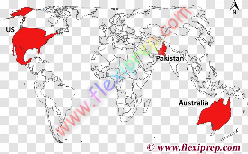 World Map Political Country - Area Transparent PNG