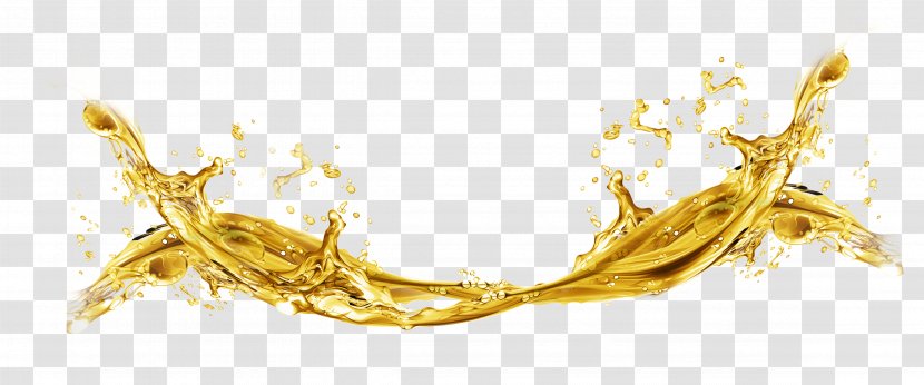 Golden Liquid Flow Creative - Yellow - Product Design Transparent PNG