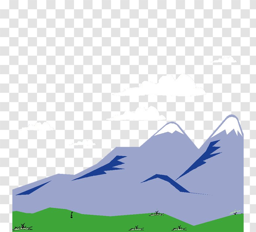 Cartoon Painting Illustration - Plant - Mountain View Transparent PNG