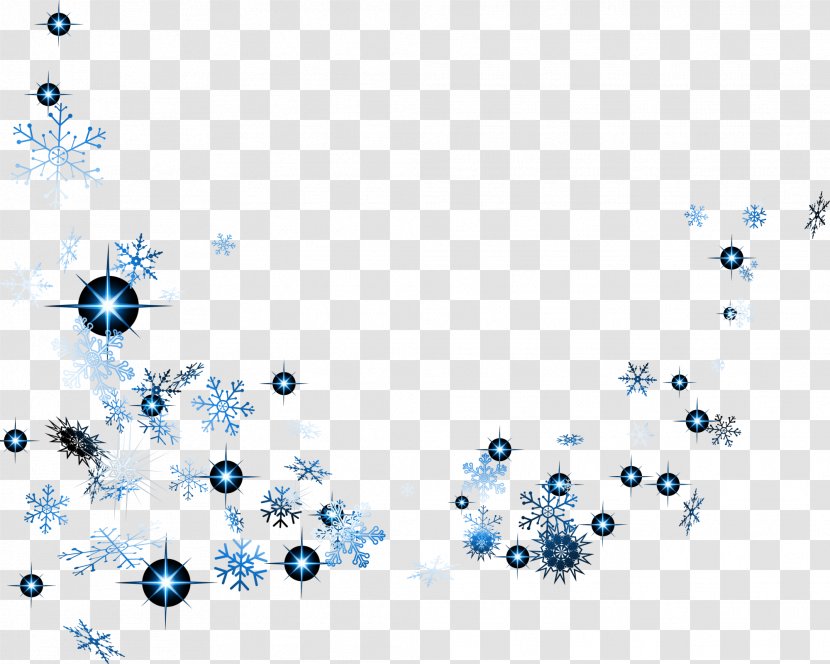 Blue Snowflake - Snow - Shines Transparent PNG