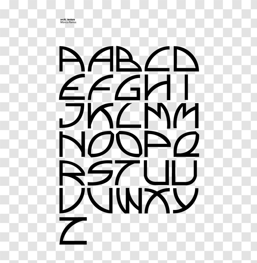 Kinetic Typography Alphabet Letter Page - Rectangle - Tipografia Transparent PNG