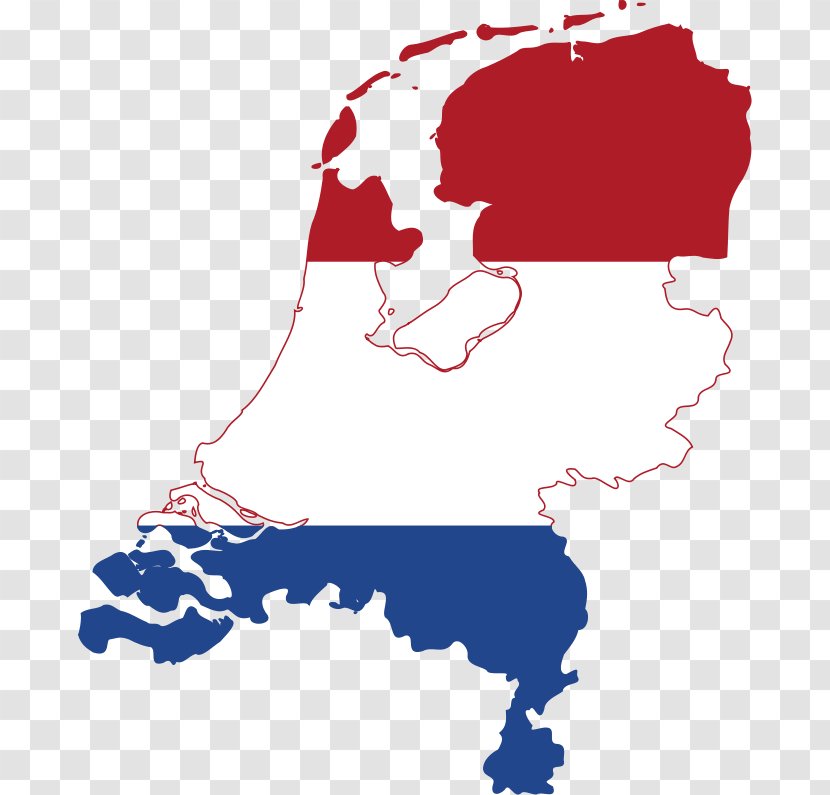 Flag Of The Netherlands Map - Area - Maa Transparent PNG