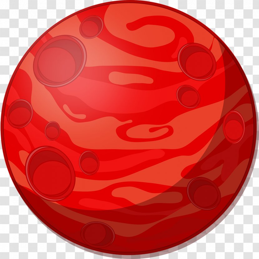 Cartoon Mars Planet Clip Art - Sphere - Round Ball Transparent PNG