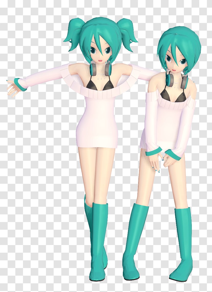 MikuMikuDance Hatsune Miku Vocaloid 3D Modeling Kagamine Rin/Len - Silhouette Transparent PNG