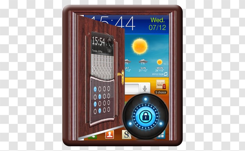 Samsung Handheld Devices Telephony Gadget Head And Lateral Line Erosion - Czarny - Pattern Lock Transparent PNG