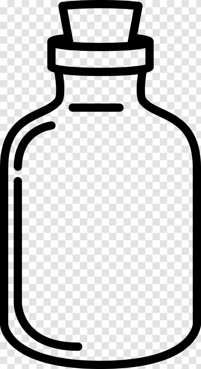 Drawing Glass Coloring Book Black And White Bottle - Monochrome Photography Transparent PNG