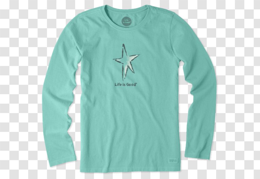 Long-sleeved T-shirt Adidas - Life Is Good Company - Watercolor Star Transparent PNG