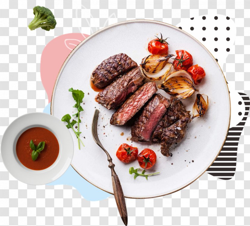 Beefsteak European Cuisine Chophouse Restaurant Beef Tenderloin - Flat Iron Steak - Meat Transparent PNG