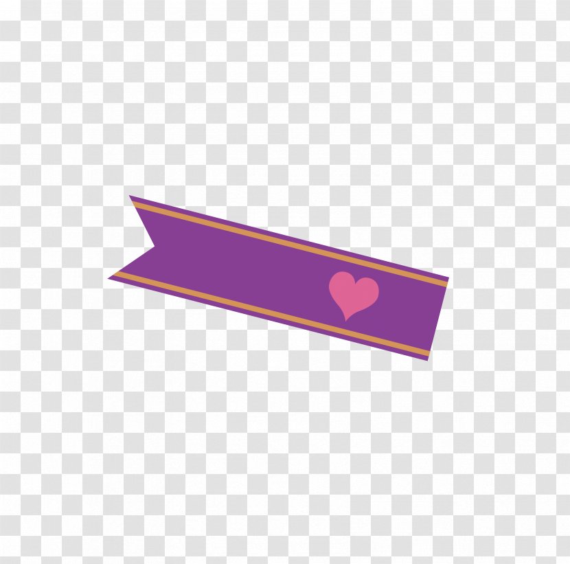 Purple - Cartoon - Love Tag Transparent PNG