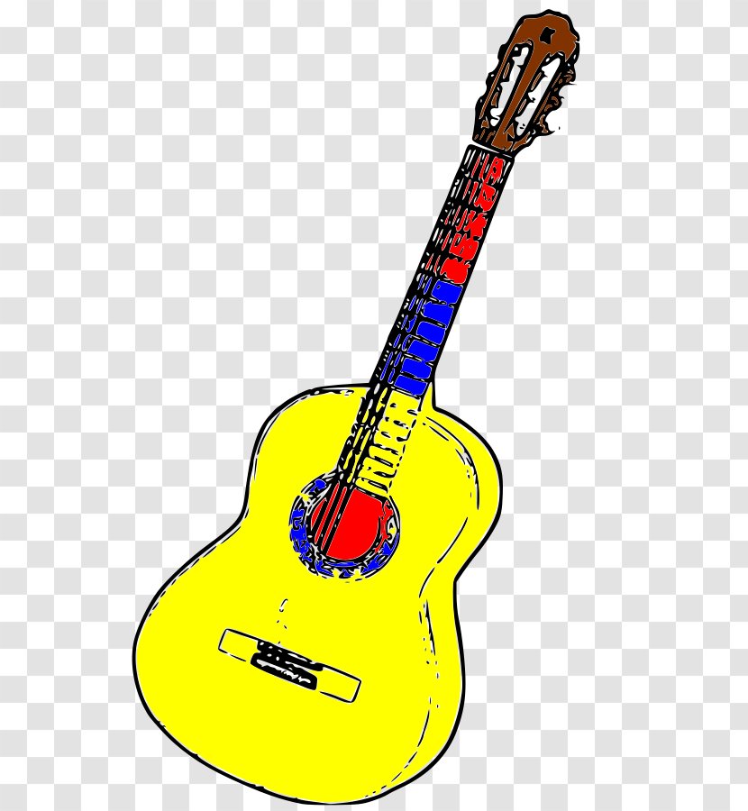 Colombia Acoustic Guitar Clip Art - Frame - Vector Transparent PNG