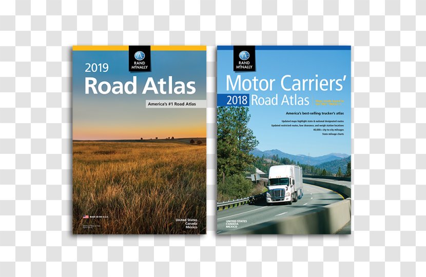 2018 Rand McNally Motor Carriers' Road Atlas: McRa 2009 The Atlas Large Scale: United States Scale Lsra - Brand Transparent PNG