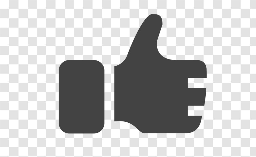 Download Thumb Signal Like Button - Hand - Black Transparent PNG