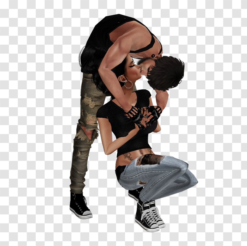 Kiss IMVU Couple Hug - Imvu Transparent PNG