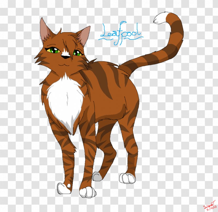 Cat Warriors Leafpool Oakheart - Tail - Cute Illustration Design Transparent PNG