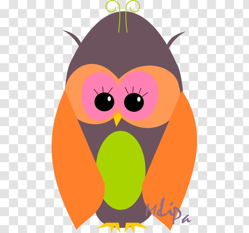 Owl Beak Cartoon Clip Art - Orange Transparent PNG