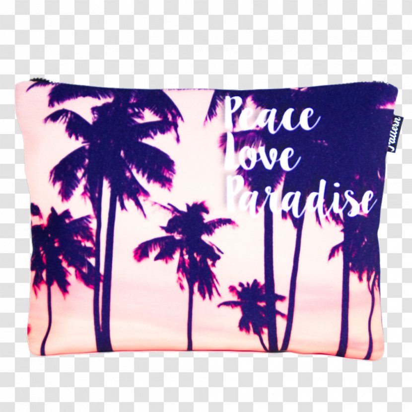 Love Bag Aloha Kiss Cushion - Violet - PARADİSE Transparent PNG