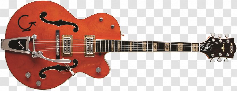 Gretsch Semi-acoustic Guitar Pickup Electric - String Instrument Transparent PNG