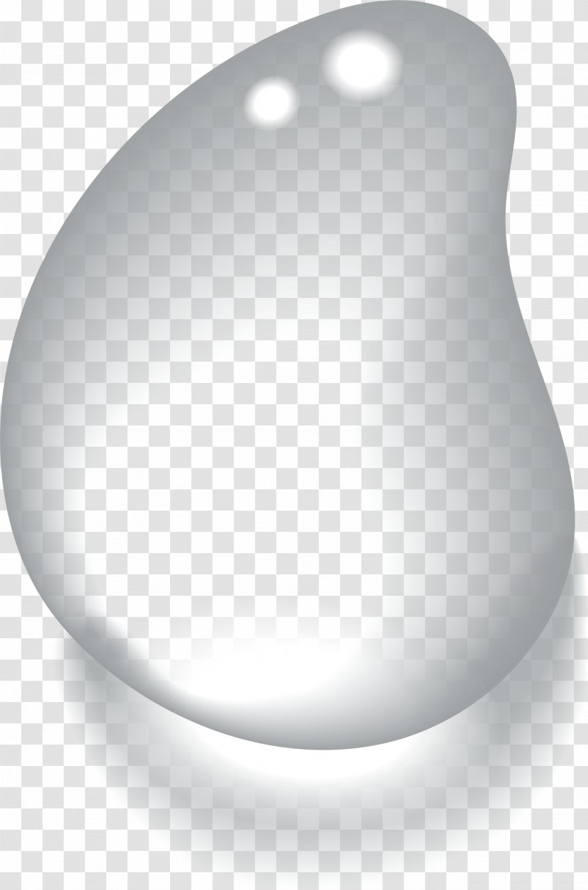 Drop Silver Water - Silvery Fresh Transparent PNG