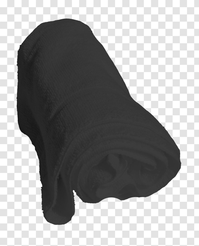 Black M - Face Towel Transparent PNG