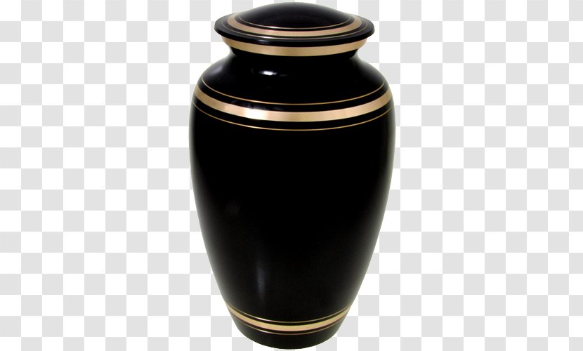 Bestattungsurne Vase Cremation Ceramic - Gold Transparent PNG