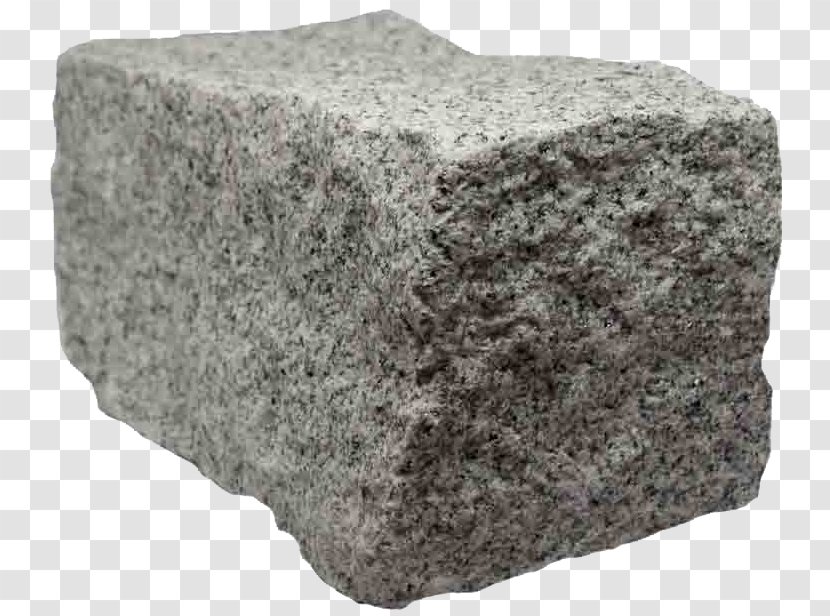 Parallelepiped Granite Rock Stone Cube - Masonry Transparent PNG