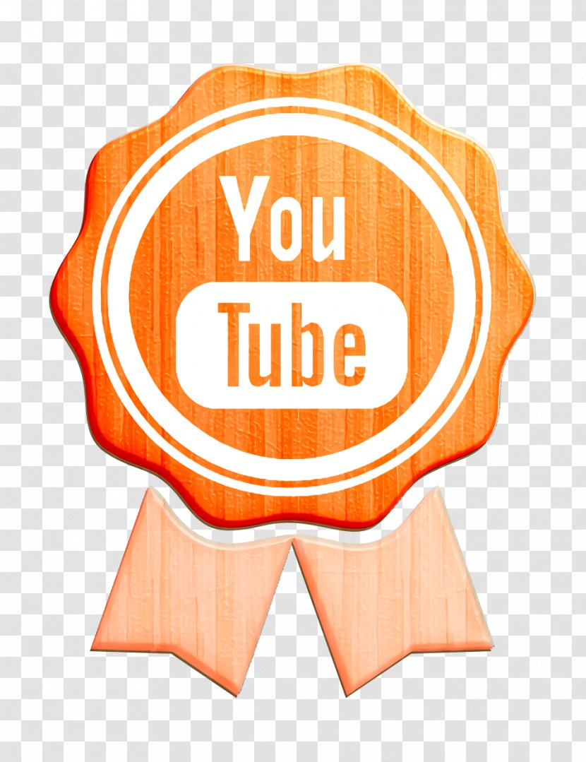 Youtube Icon - Logo - Peach Badge Transparent PNG