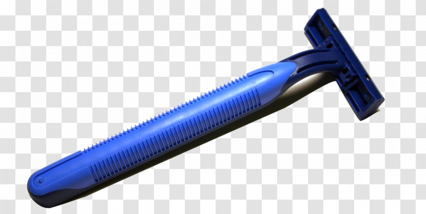 Tool Razor Shaving Cobalt Blue - A Transparent PNG