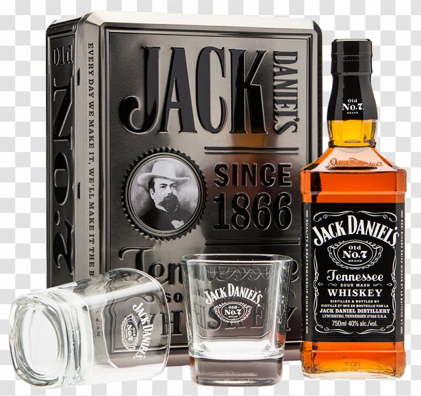 Tennessee Whiskey Liqueur Jack Daniel's Alcoholic Drink - Glass Transparent PNG