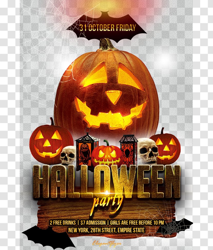Jack-o-lantern Halloween Pumpkin Party - Calabaza - Lantern Transparent PNG