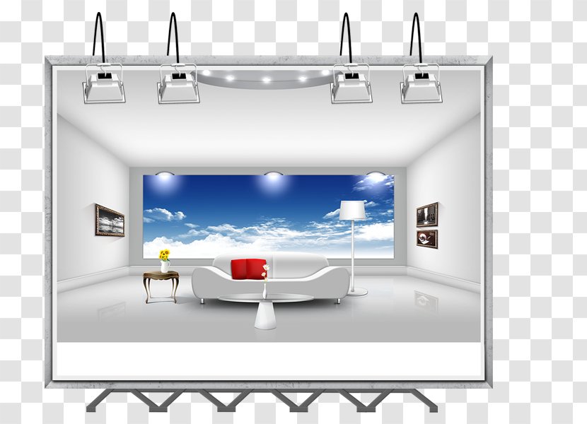 Advertising Billboard Poster Interior Design Services - TV Background Transparent PNG