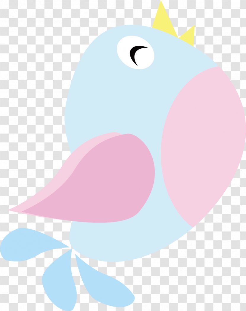 Bird Cartoon Blue Transparent PNG