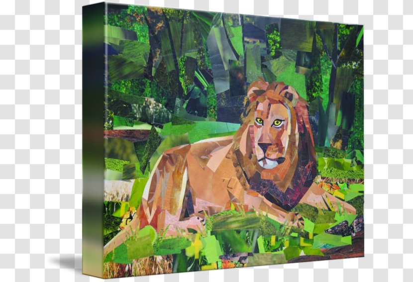 Tiger Lion Ecosystem Fauna Painting - Mammal Transparent PNG