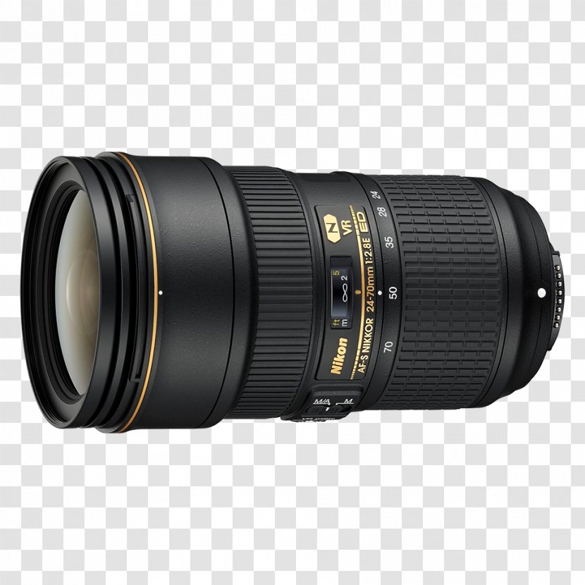 Nikon AF-S DX Nikkor 35mm F/1.8G Canon EF 24-70mm F/2.8G ED Camera Lens - Cameras Optics - Zoom Transparent PNG