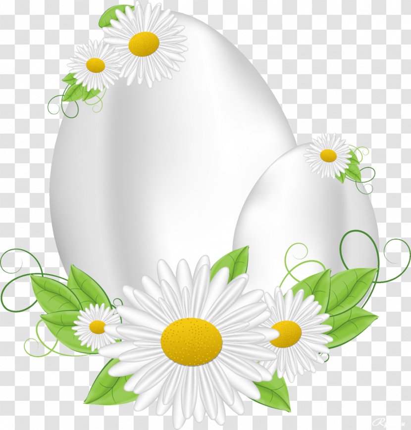 Easter Bunny Egg Clip Art - Floral Design Transparent PNG