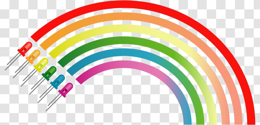 Clip Art Rainbow Vector Graphics Image - Spectrum - Glow Transparent PNG
