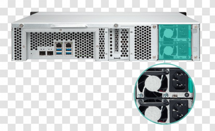 QNAP TS-1231XU-RP-4G 12 Bay NAS Rack 10 Gigabit Ethernet Network Storage Systems Systems, Inc. TS-831XU - Qnap Ts831xu - Redundancy Transparent PNG