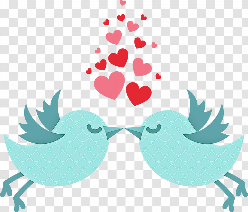 Love Wing Turquoise Bird Romance Transparent PNG