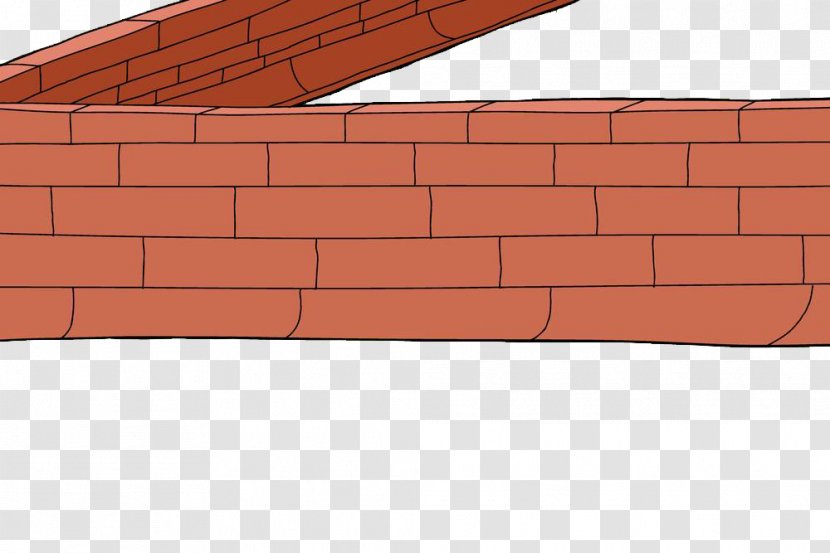 Bricklayer Wall Wood Stain Material - The Red Brick Corner Vector Transparent PNG