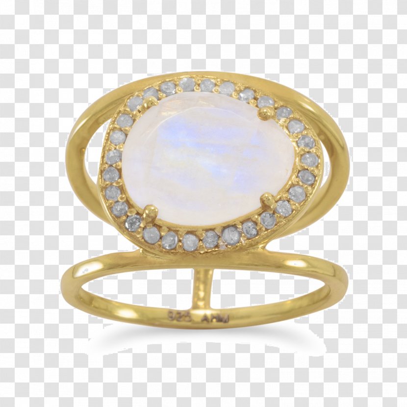 Ring Moonstone Gold Plating Carat Jewellery - Body Jewelry Transparent PNG