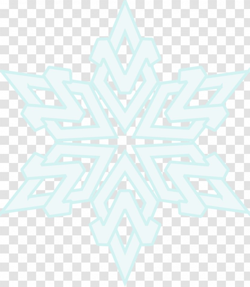 Line Symmetry Point Pattern - Symbol - Snowflakes Transparent PNG