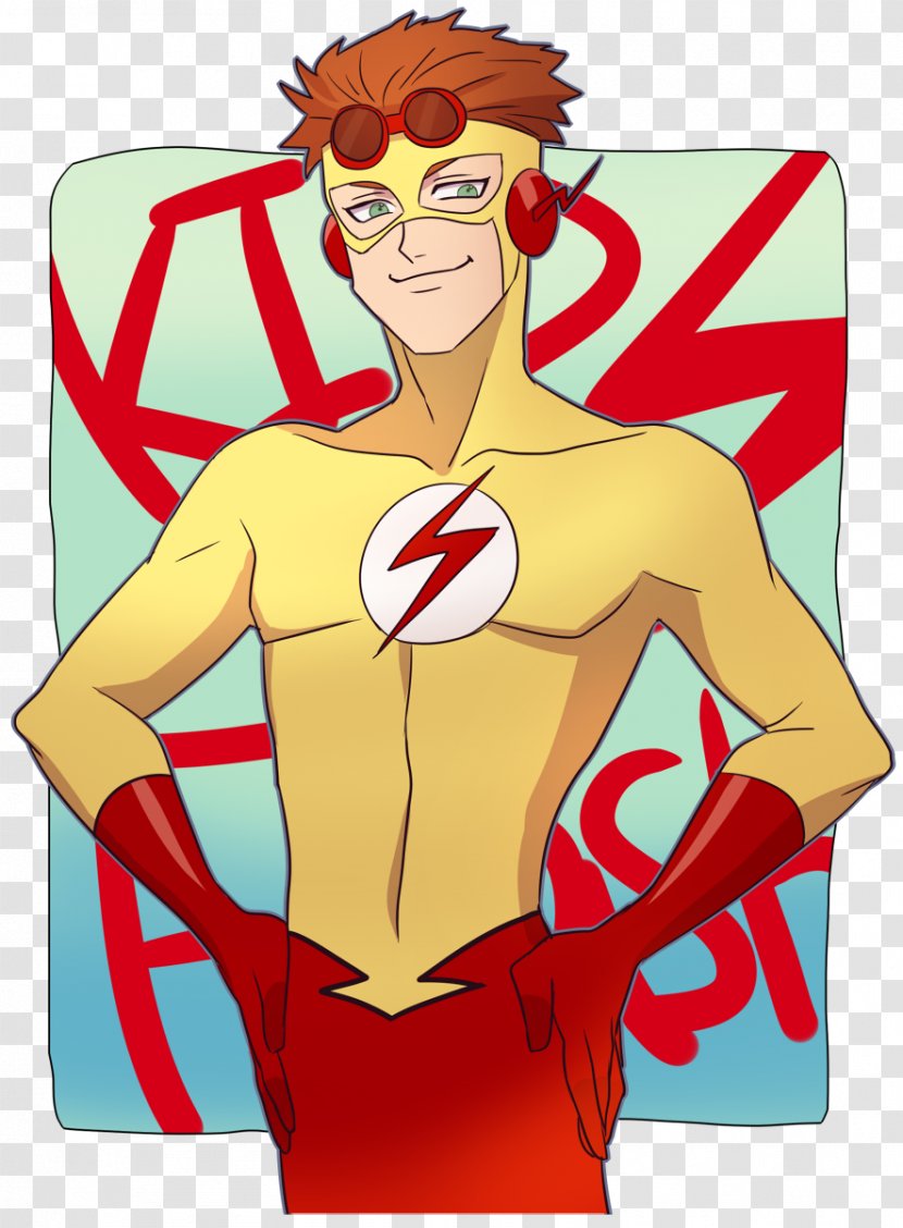 Wally West Kid Flash Superhero Clip Art - Heart - Frame Transparent PNG