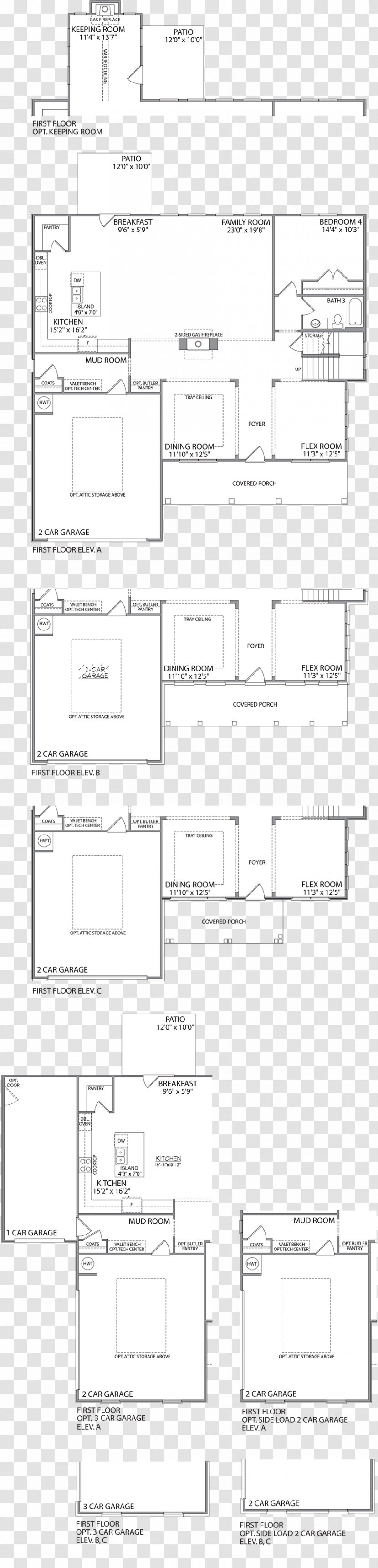 Floor Plan Paper Technical Drawing - Standard - Design Transparent PNG