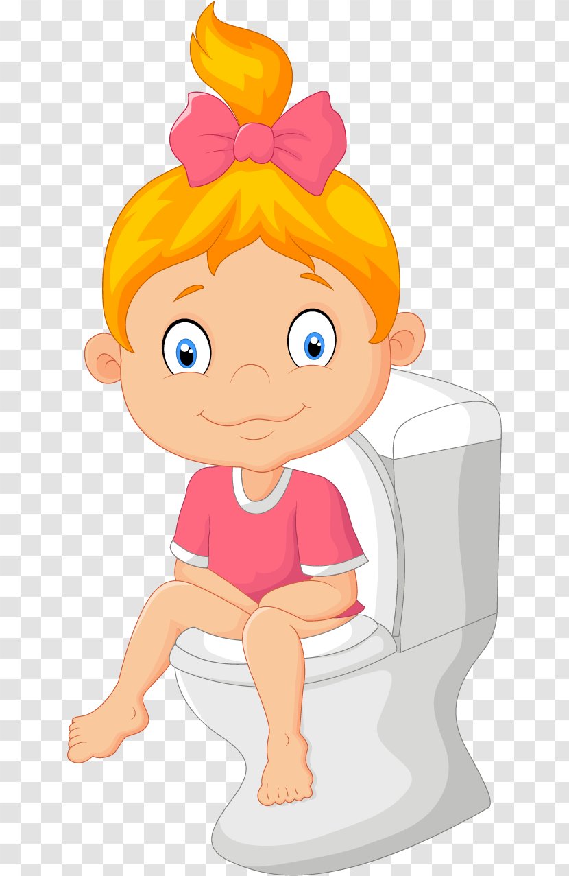 Diaper Toilet Training Cartoon - Vector Hand-painted Seat Transparent PNG