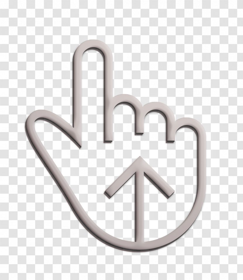 Finger Icon Gesture Hand - Symbol - Metal Transparent PNG