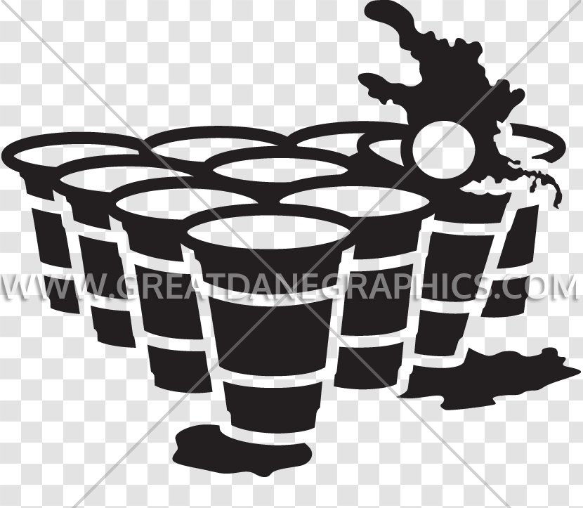 Beer Pong Ping Clip Art - Silhouette Transparent PNG