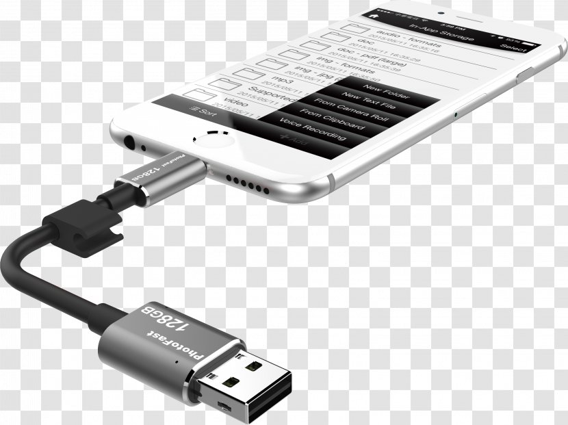 USB Flash Drives Electronics Data Storage - Adapter - Design Transparent PNG