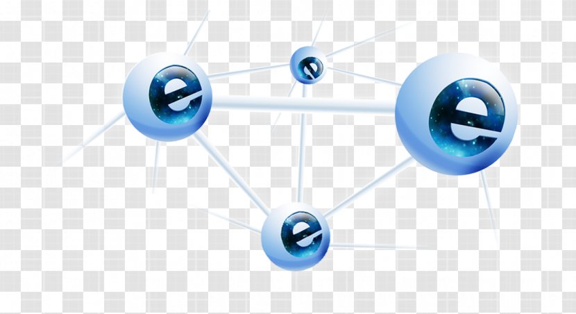 Taizhou Software Business Computer - E Word Ball Connection Material Transparent PNG